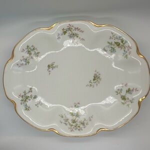 Floral Haviland Limoges antique serving platter